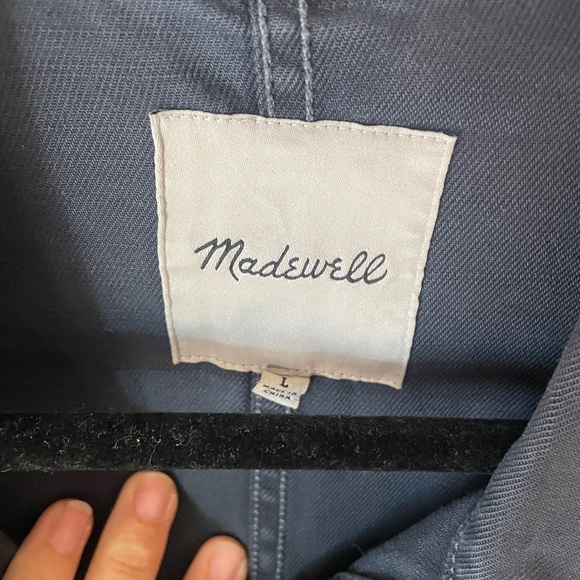 Madewell Dark Blue Garment-Dyed Ashwood Chore Coat 100% Cotton Jacket - Picture 2 of 3